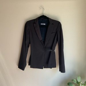 Jil Sander Black Wool Jacket Size 34 XS